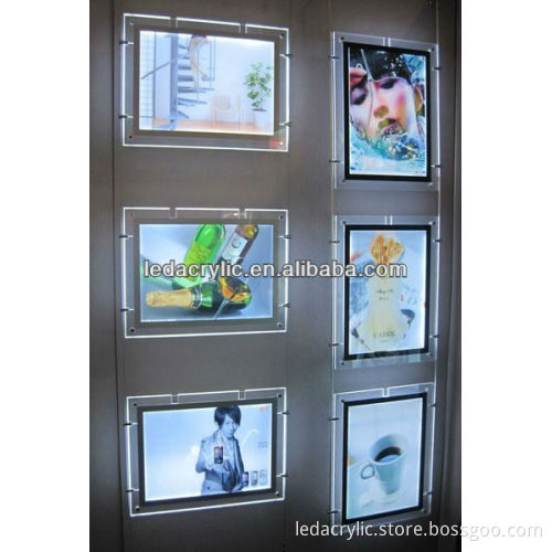 Single Side LED Crystal Light Box for Hanging